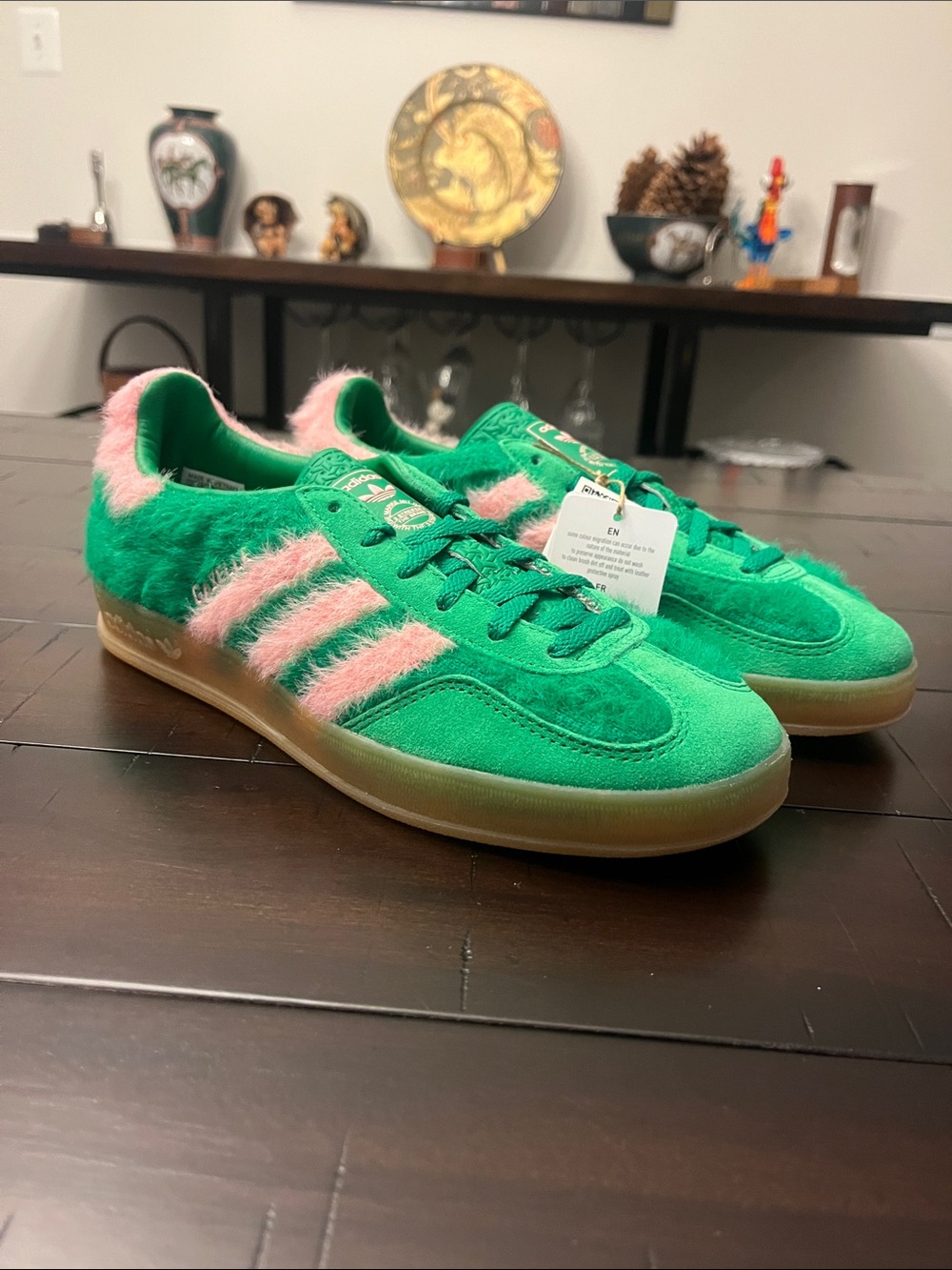 Adidas Gazelle Indoor Shoes Sneakers new green JP8342 Women’s Size 7.5